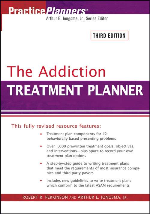 Book cover of The Addiction Treatment Planner (3) (PracticePlanners #192)
