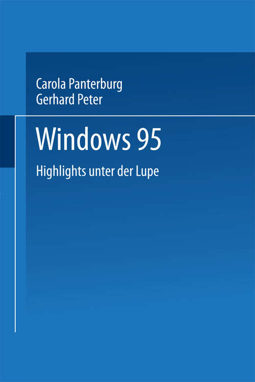 Book cover of Windows 95: Highlights unter der Lupe (1995)