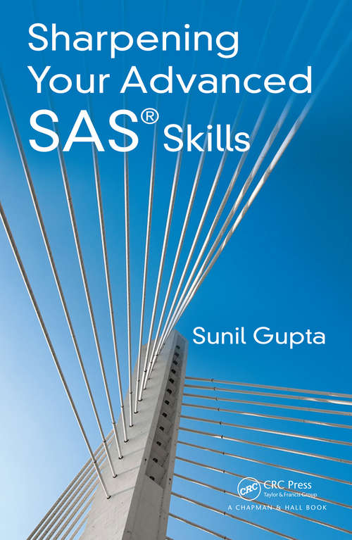 Book cover of Sharpening Your Advanced SAS Skills