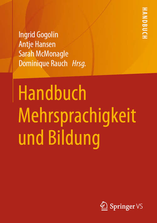 Book cover of Handbuch Mehrsprachigkeit und Bildung (1. Aufl. 2020)