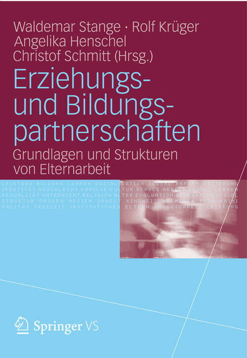 Book cover of Erziehungs- und Bildungspartnerschaften: Grundlagen und Strukturen von Elternarbeit (2012)