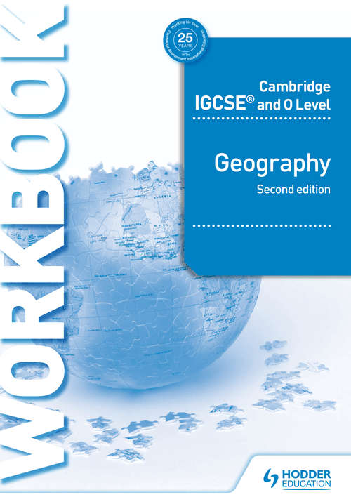 Book cover of Cambridge IGCSE and O Level Geography Workbook (2nd edition) (PDF)