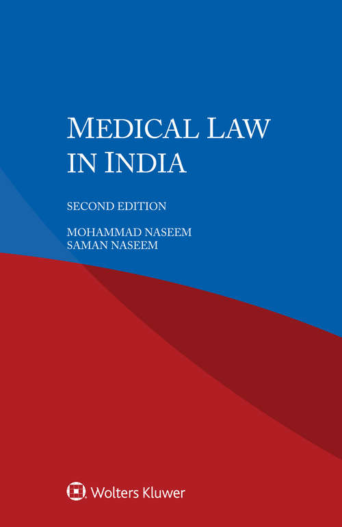 Book cover of Medical Law in India (2)