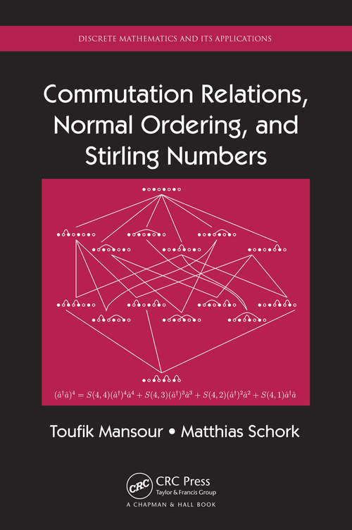 Book cover of Commutation Relations, Normal Ordering, and Stirling Numbers