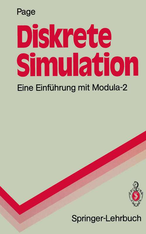 Book cover of Diskrete Simulation: Eine Einführung mit Modula-2 (1991) (Springer-Lehrbuch)