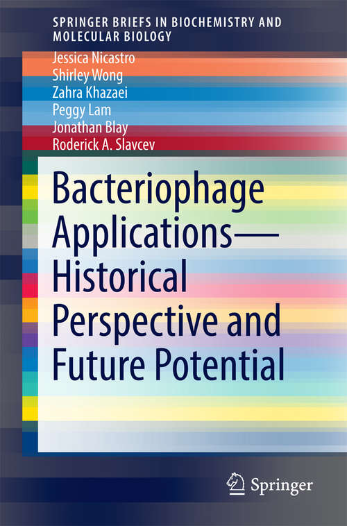 Book cover of Bacteriophage Applications - Historical Perspective and Future Potential (1st ed. 2016) (SpringerBriefs in Biochemistry and Molecular Biology)