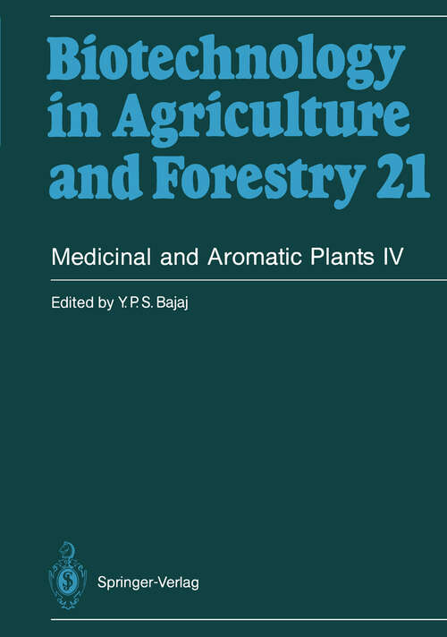Book cover of Medicinal and Aromatic Plants IV (1993) (Biotechnology in Agriculture and Forestry #21)