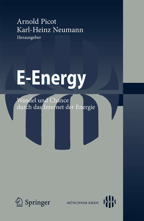 Book cover of E-Energy: Wandel und Chance durch das Internet der Energie (2009)