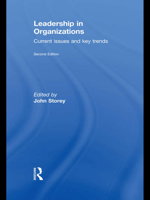 Book cover of Leadership in Organizations: Current Issues and Key Trends