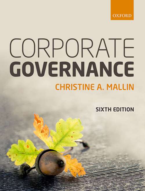 Book cover of Corporate Governance