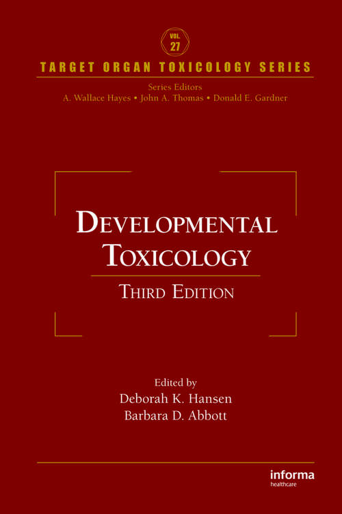 Book cover of Developmental Toxicology (3)