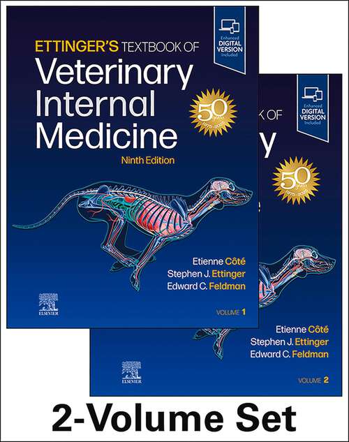 Book cover of Ettinger’s Textbook of Veterinary Internal Medicine - eBook: Ettinger’s Textbook of Veterinary Internal Medicine - eBook