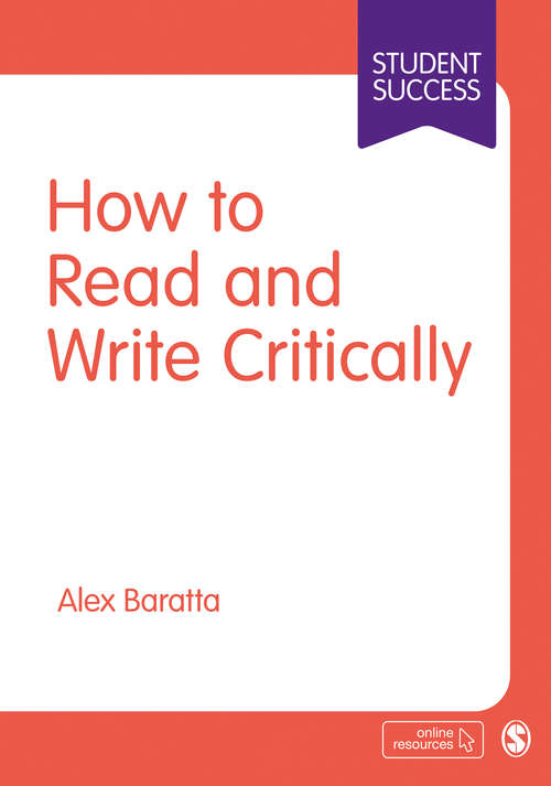 Book cover of How to Read and Write Critically (Student Success)