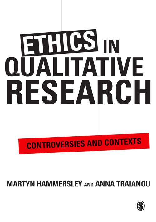 Book cover of Ethics in Qualitative Research: Controversies and Contexts (PDF)