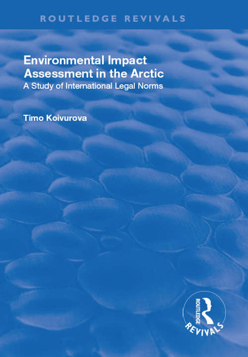 Book cover of Environmental Impact Assessment (Routledge Revivals)