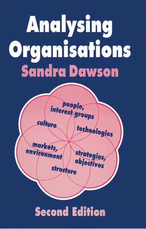 Book cover of Analysing Organisations (2nd ed. 1992)