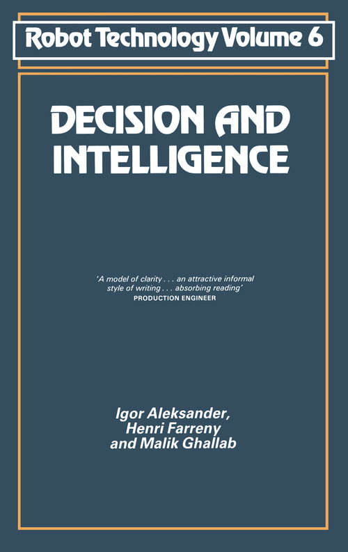 Book cover of Decision and Intelligence: (pdf) (1986) (NSRDS Bibliographic Series #6)