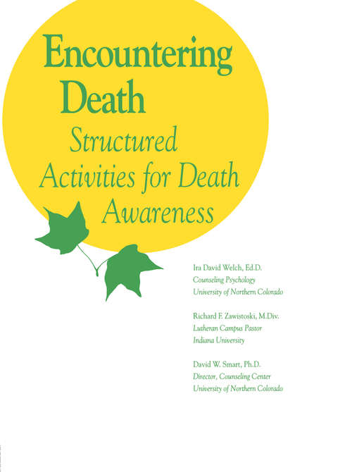 Book cover of Encountering Death