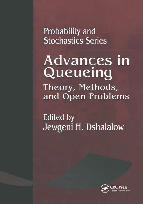 Book cover of Advances in Queueing Theory, Methods, and Open Problems