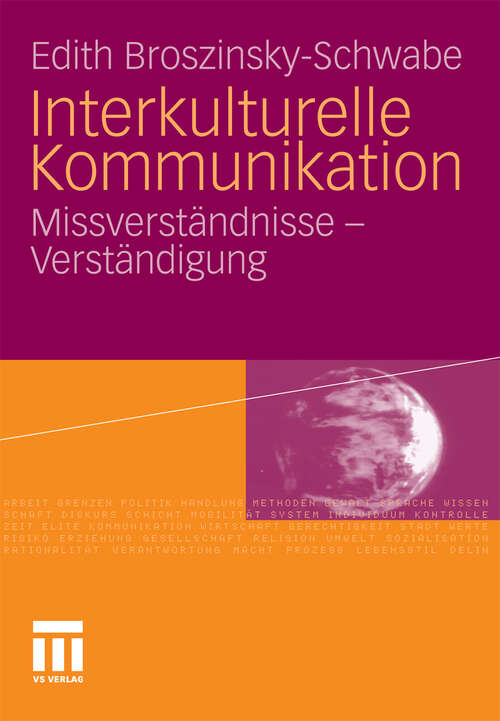 Book cover of Interkulturelle Kommunikation: Missverständnisse und Verständigung (2011)