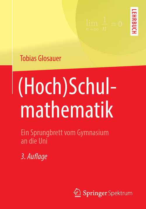 Book cover of (Hoch)Schulmathematik
