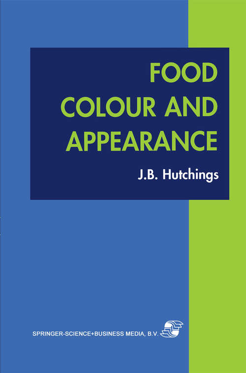 Book cover of Food Colour and Appearance (1999)