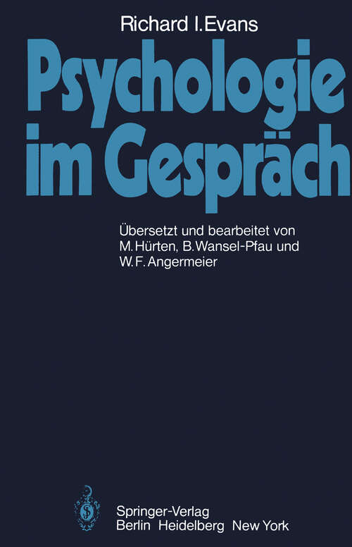 Book cover of Psychologie im Gespräch (1979)