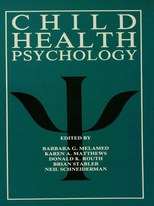 Book cover of Child Health Psychology