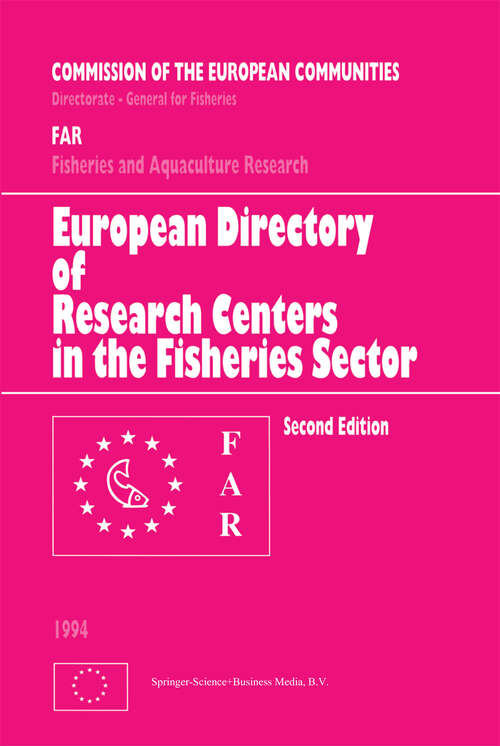 Book cover of European Directory of Research Centers in the Fisheries Sector (2nd ed. 1994)