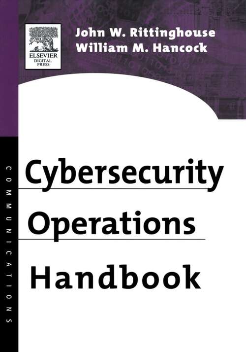 Book cover of Cybersecurity Operations Handbook