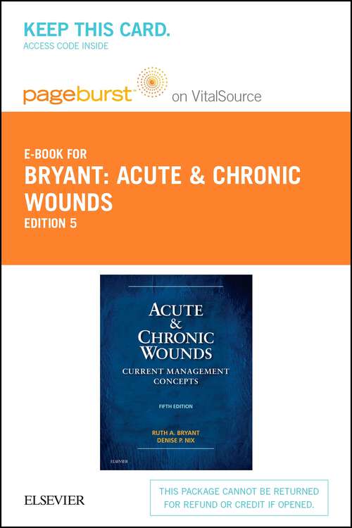 Book cover of Acute and Chronic Wounds - E-Book: Current Management Concepts (5)