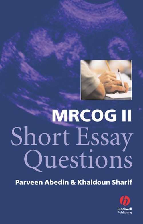 Book cover of MRCOG II Short Essay Questions