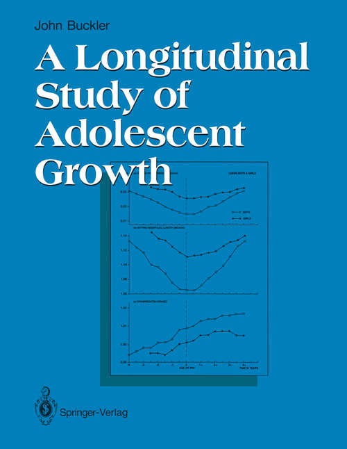 Book cover of A Longitudinal Study of Adolescent Growth (1990)