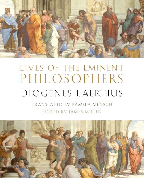 Book cover of Lives of the Eminent Philosophers: by Diogenes Laertius