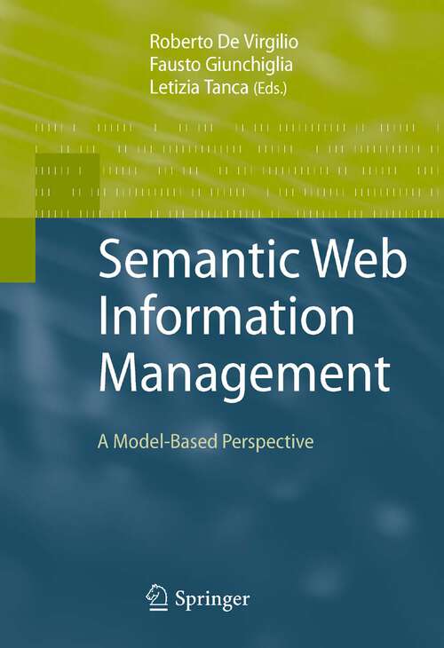 Book cover of Semantic Web Information Management: A Model-Based Perspective (2010)