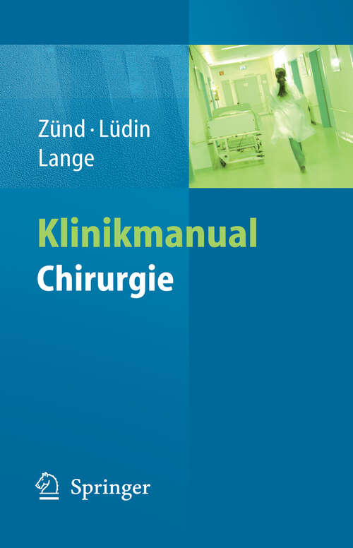 Book cover of Klinikmanual Chirurgie (2009)
