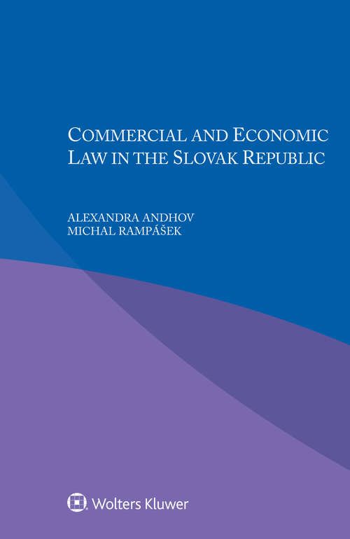 Book cover of Commercial and Economic law in the Slovak Republic