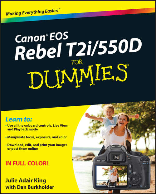 Book cover of Canon EOS Rebel T2i / 550D For Dummies