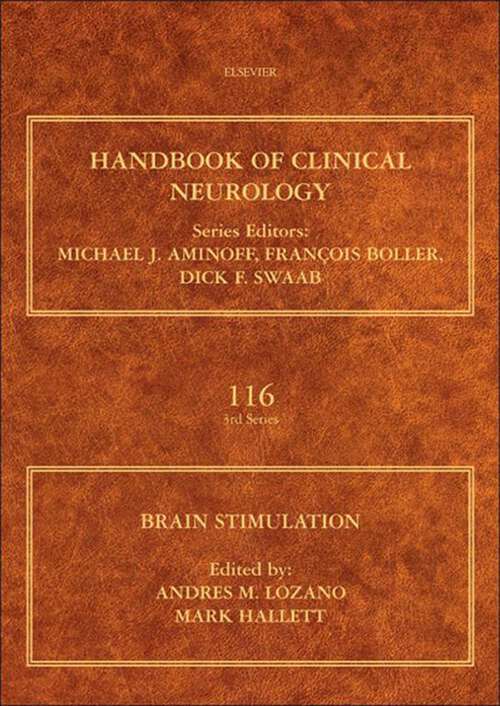 Book cover of Brain Stimulation (Handbook of Clinical Neurology: Volume 116)