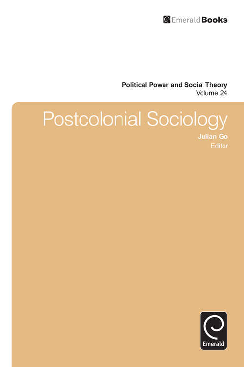 Book cover of Postcolonial Sociology (Political Power and Social Theory #24)