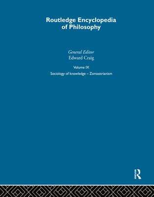 Book cover of Routledge Encyclopedia Of Philosophy Vol 9 (PDF) (400+MB)