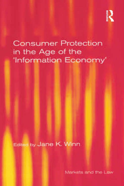 Book cover of Consumer Protection in the Age of the 'Information Economy'