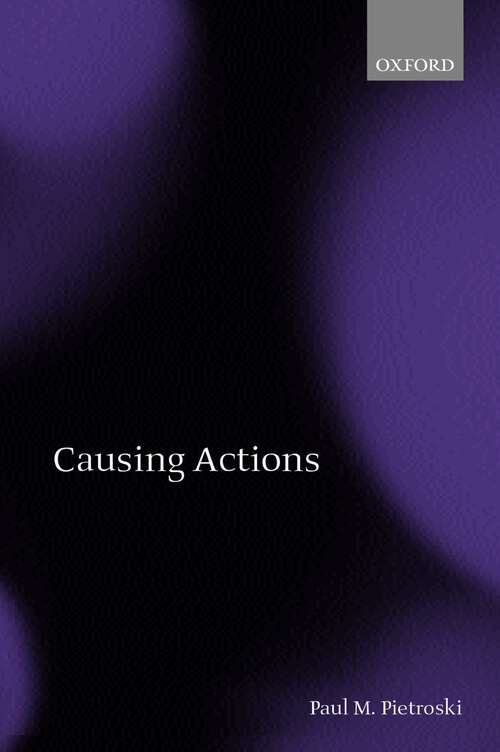 Book cover of Causing Actions