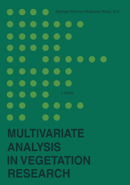 Book cover of Multivariate analysis in vegetation research (1975)