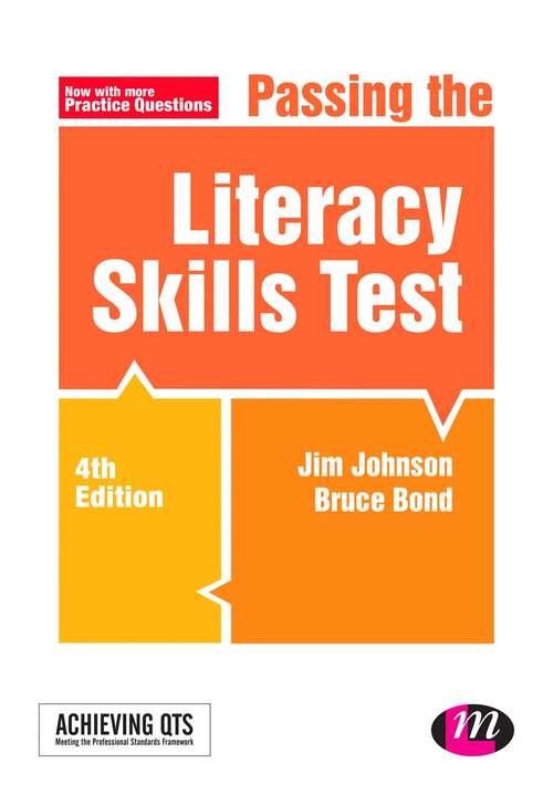 Book cover of Passing the Literacy Skills Test (PDF)