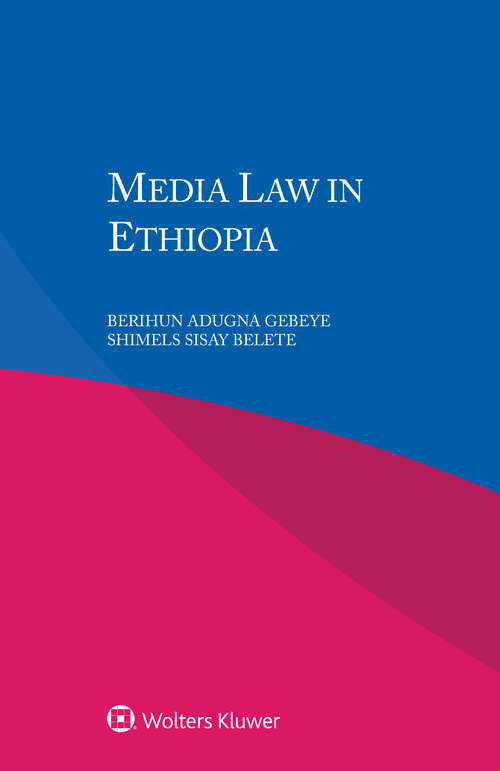 Book cover of Media Law in Ethiopia