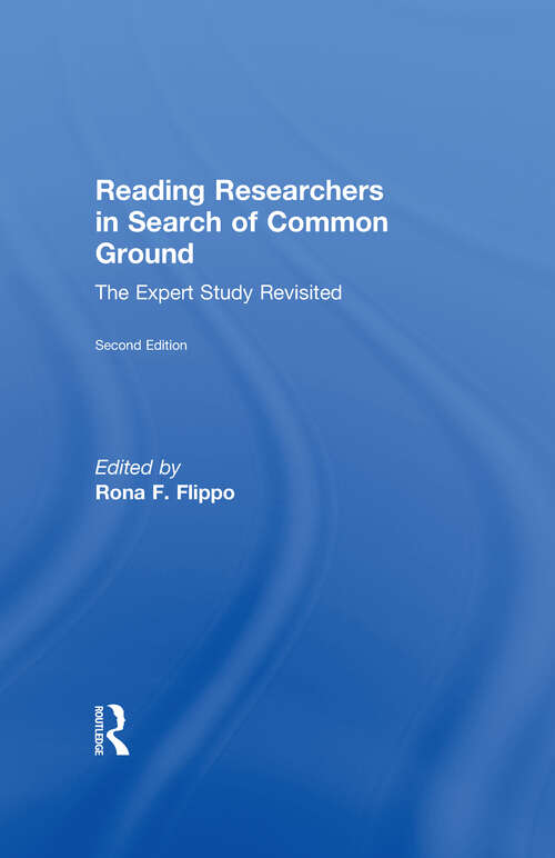 Book cover of Reading Researchers in Search of Common Ground: The Expert Study Revisited (2)