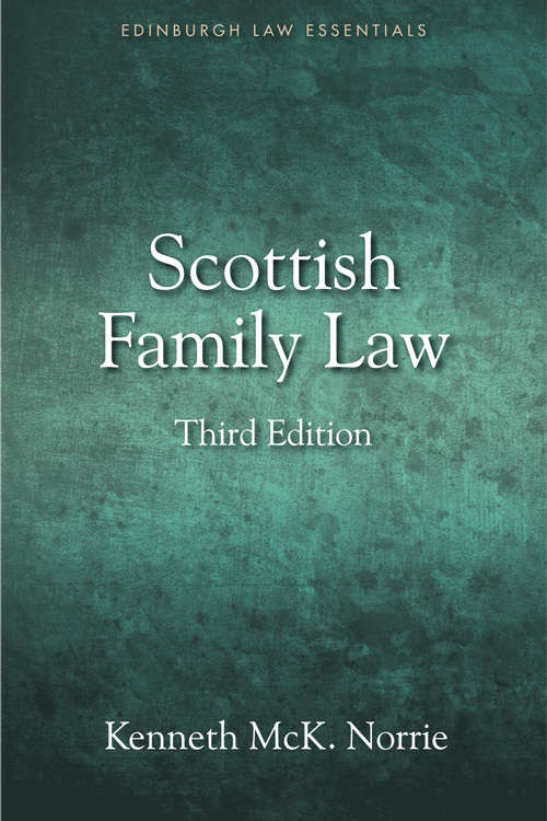 Book cover of Scottish Family Law (PDF) (Edinburgh Law Essentials)