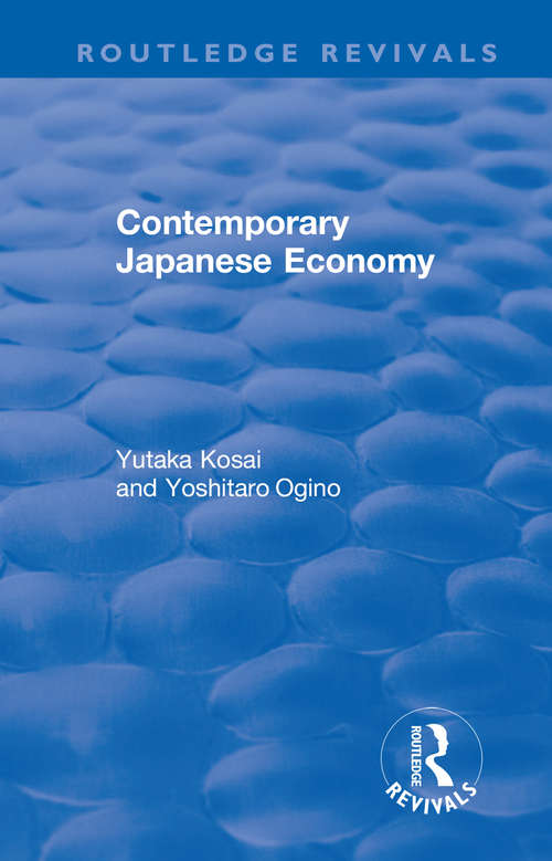 Book cover of Contemporary Japanese Economy
