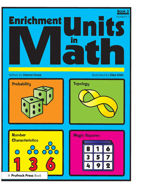 Book cover of Enrichment Units in Math: Book 3, Grades 5-7